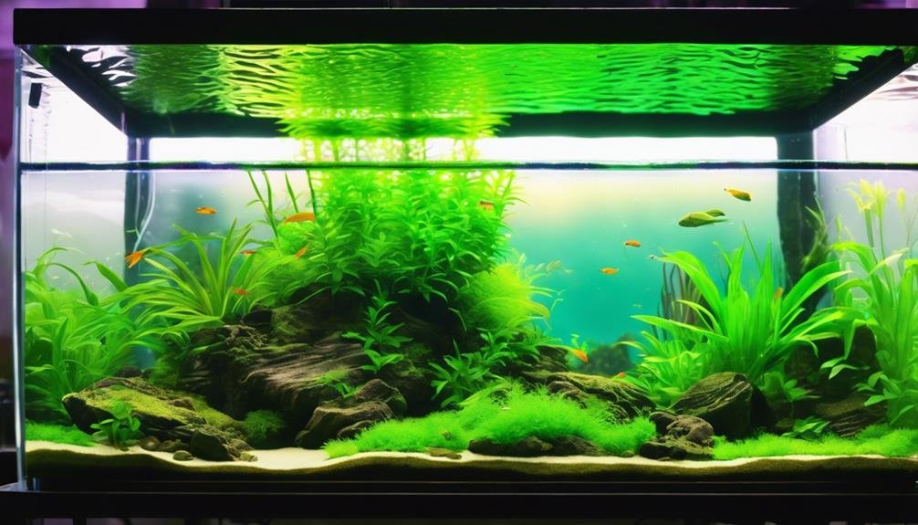 optimal lighting for aquascapes